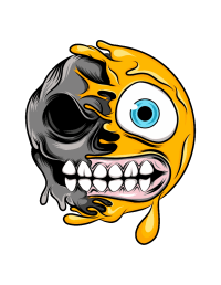 MELTING EMOJI SKULLS
